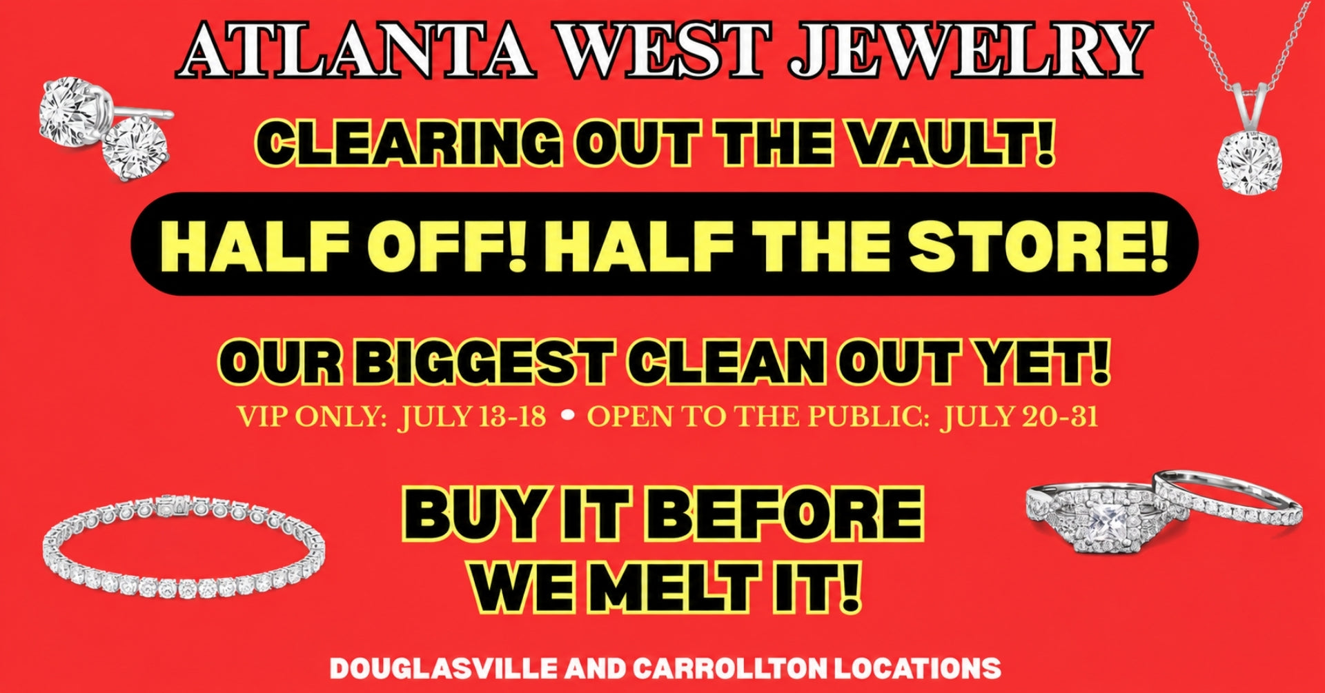 Annual Half Off / Half the Store Sale