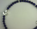 Gabriel NY Mens Lapis Cross Bracelet 4mm Sterling Silver