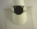 Gabriel NY Mens Black Spinel Ring Sterling Silver
