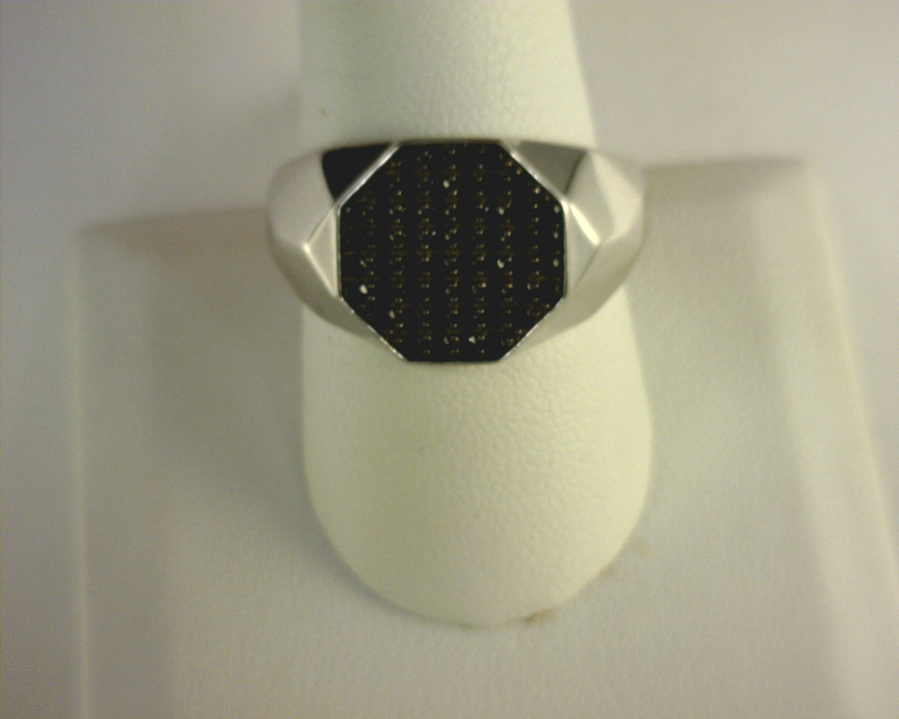 Gabriel NY Mens Black Spinel Ring Sterling Silver