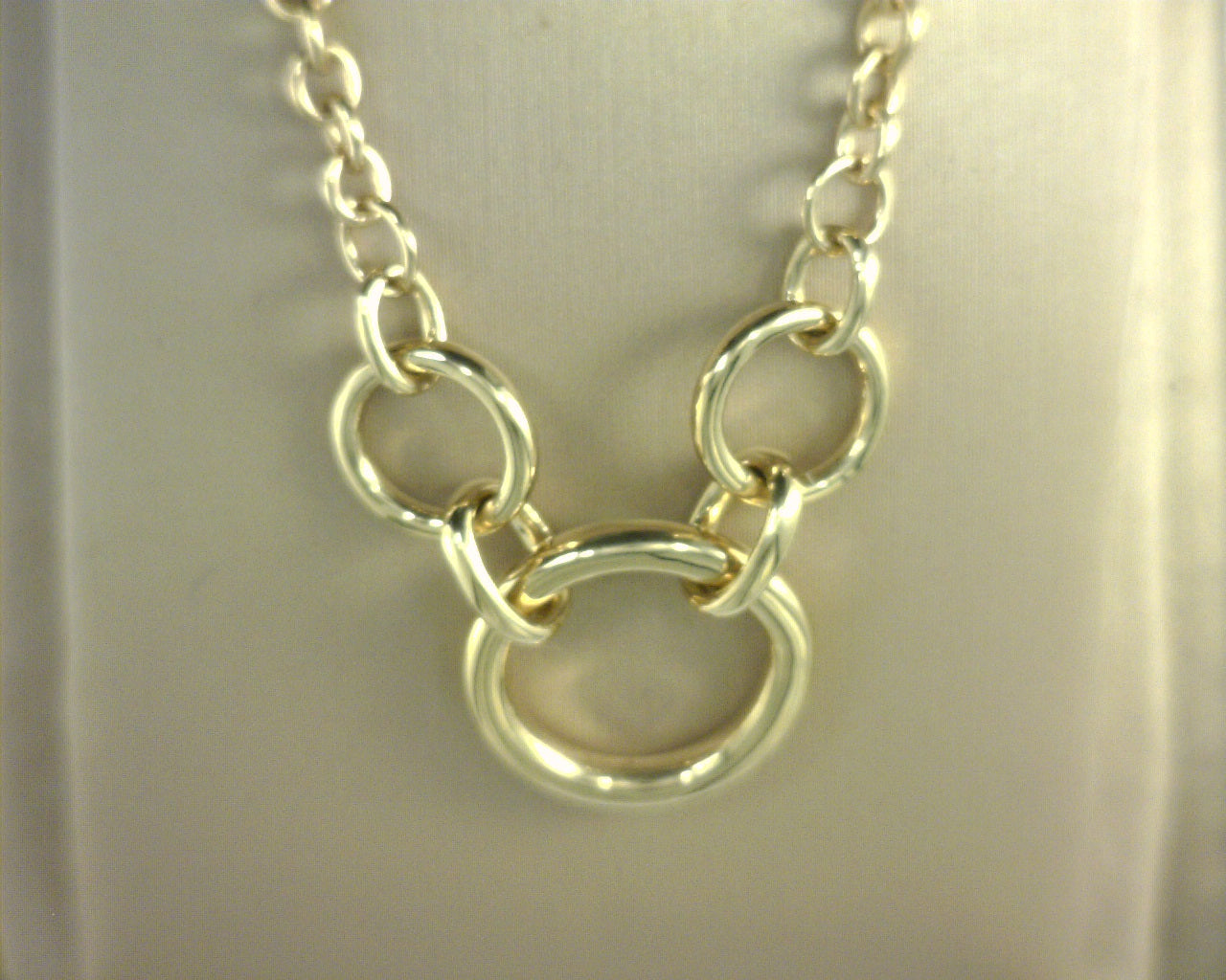 Gabriel NY 14K YG Tube Link Necklace S1963649
