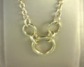 Gabriel NY 14K Yellow Hollow Tube Link Necklace S1972554