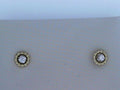14k Yellow-White Gold Bujukan Diamond Stud Earrings