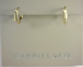 Gabriel NY 14K Yellow Gold Geometric Huggie Earrings
