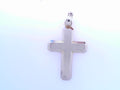 Gabriel &amp; Co Brushed Cross Pendant 14K Yellow Gold