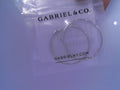 14k White Gold 30mm Round Classic Hoop Earrings S2028497
