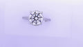 Gabriel NY Rainah - 14K White Gold Hidden Halo Round Diamond Engagement Ring .57cts #S1877291