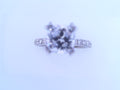 Gabriel NY Amira - 14K White Gold Cushion Cut Diamond Engagement Ring .51cts CZ Center #S1897549