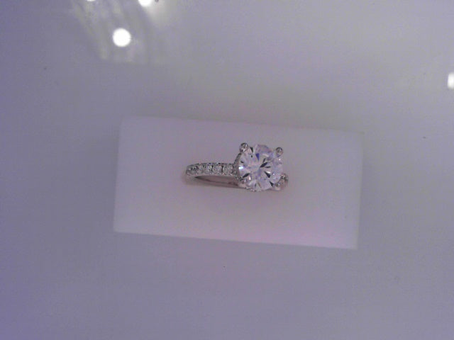 14K .68 ctw  Diamond Engagement Ring - CZ CENTER