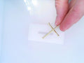14k Yellow Gold Roped Cross Pendant