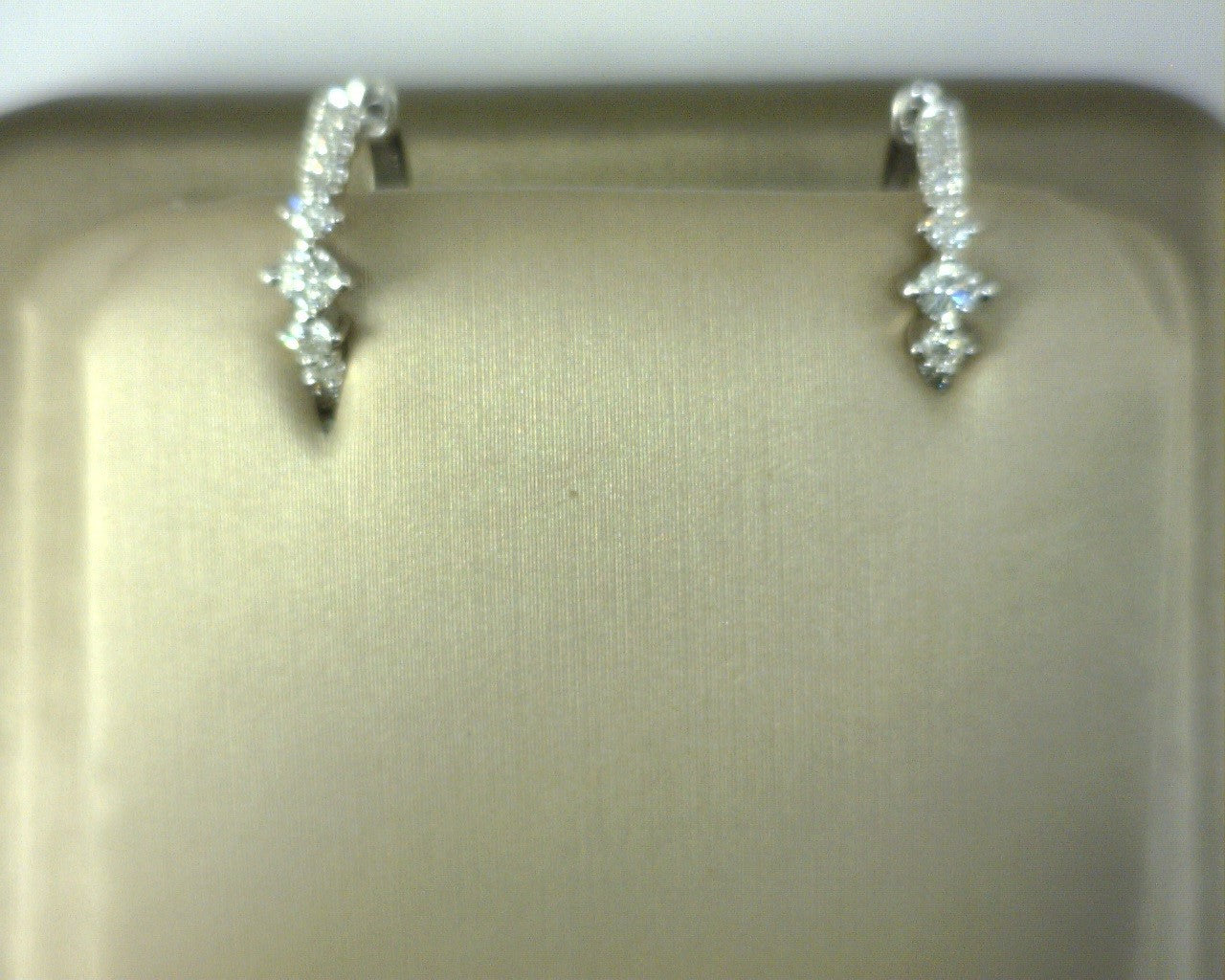 Gabriel NY Diamond Huggie Earrings 14K White Gold .36ctw S1954319
