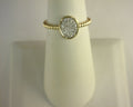 Gabriel NY Diamond Oval Signet Ring 14K Yellow Gold .15ctw S1946507
