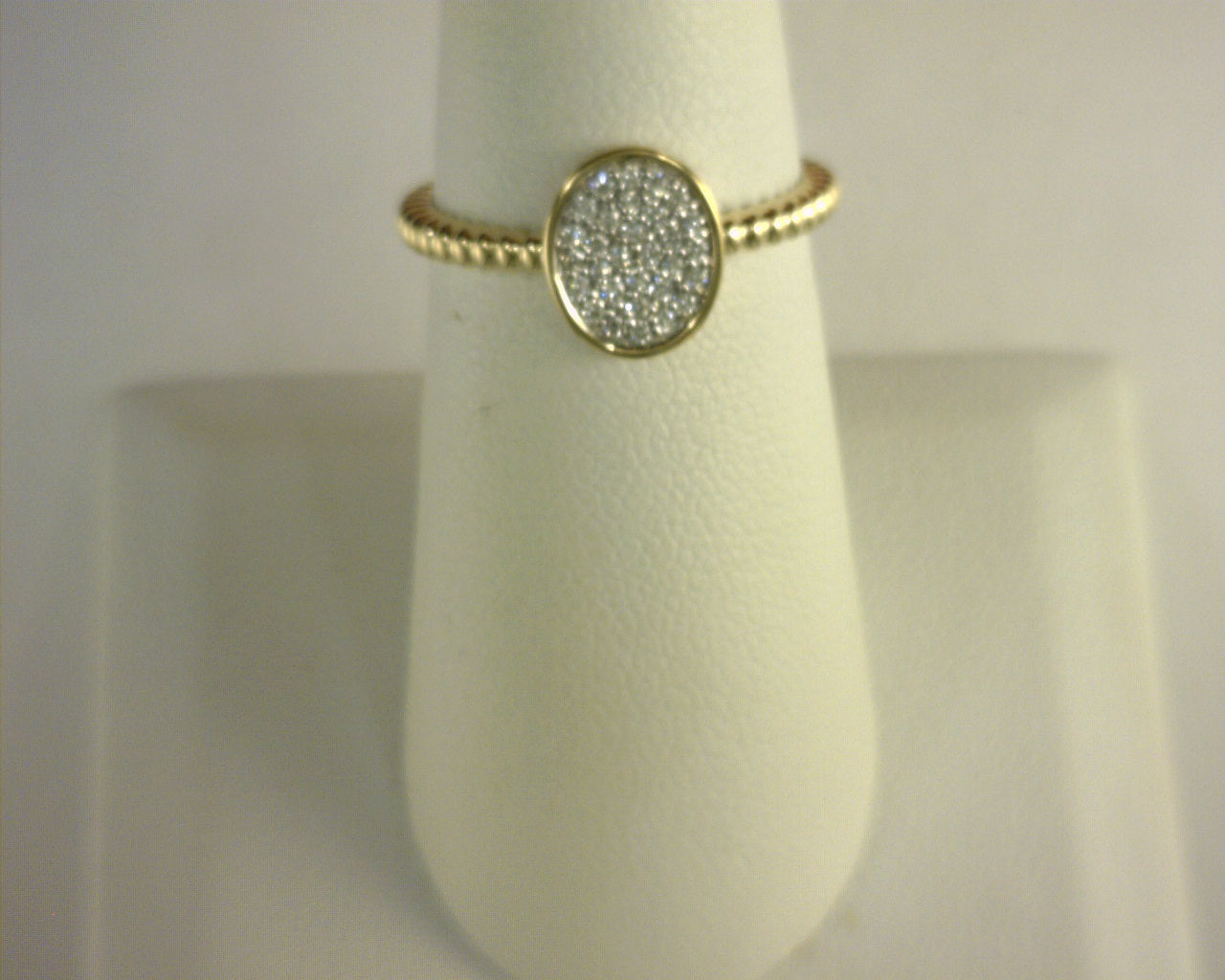 Gabriel NY Diamond Oval Signet Ring 14K Yellow Gold .15ctw S1946507