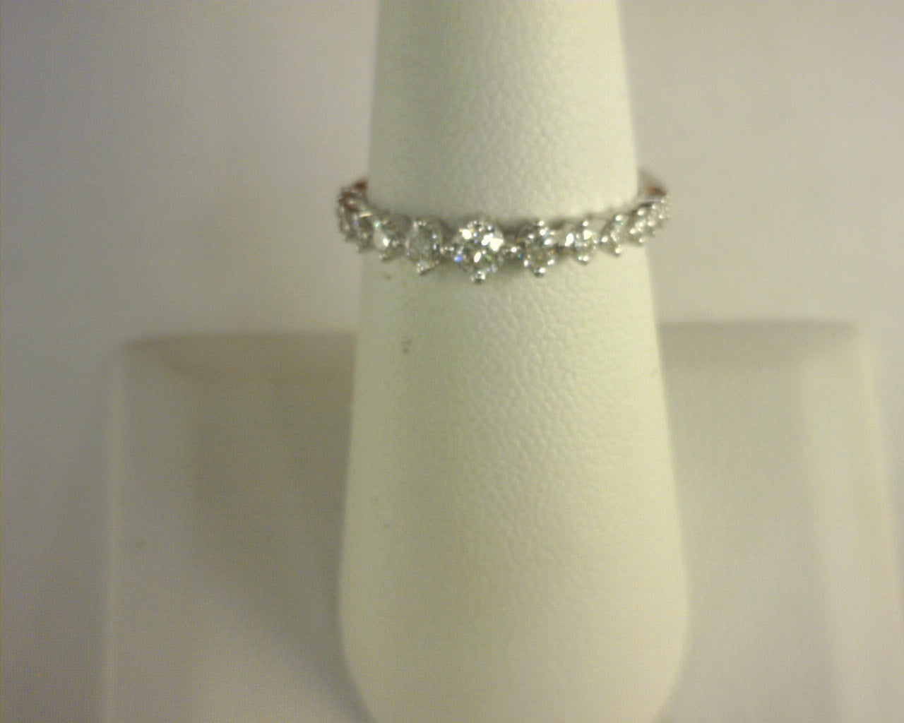 Gabriel NY 14K White Gold Graduating Diamond Classic Ladies Ring .52ctw Lusso Collection S1932745