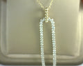 Gabriel NY 14K White Yellow Gold Bujukan Beads and Diamond Pendant Necklace .73ct S1978580