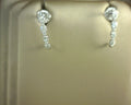 Gabriel NY 14K White Gold Graduating Diamond J Hoop Stud Earrings .24ct S1978871
