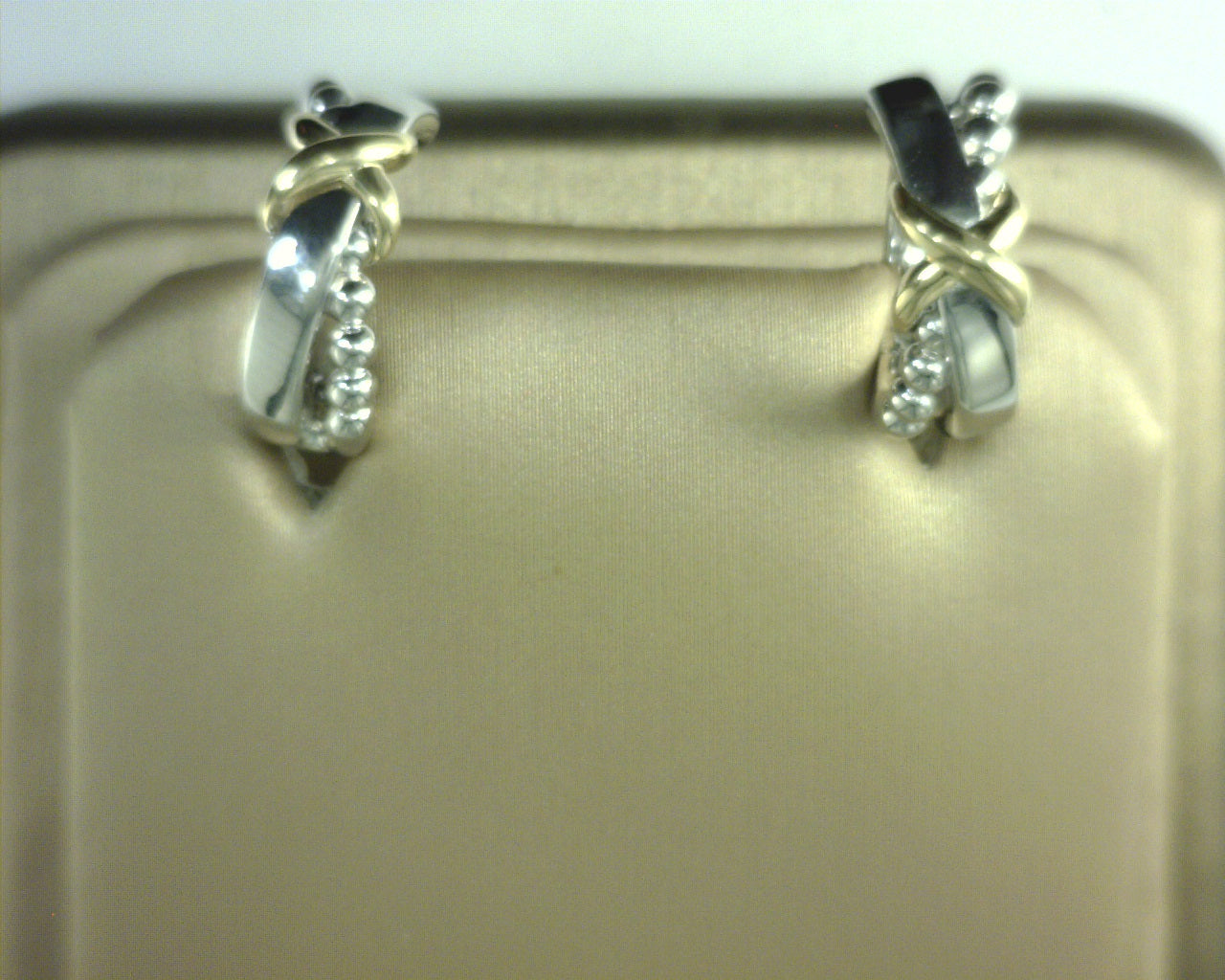 Gabriel NY 925 Sterling Silver and 14K Yellow Gold Bujukan Intricate Hoop Earrings