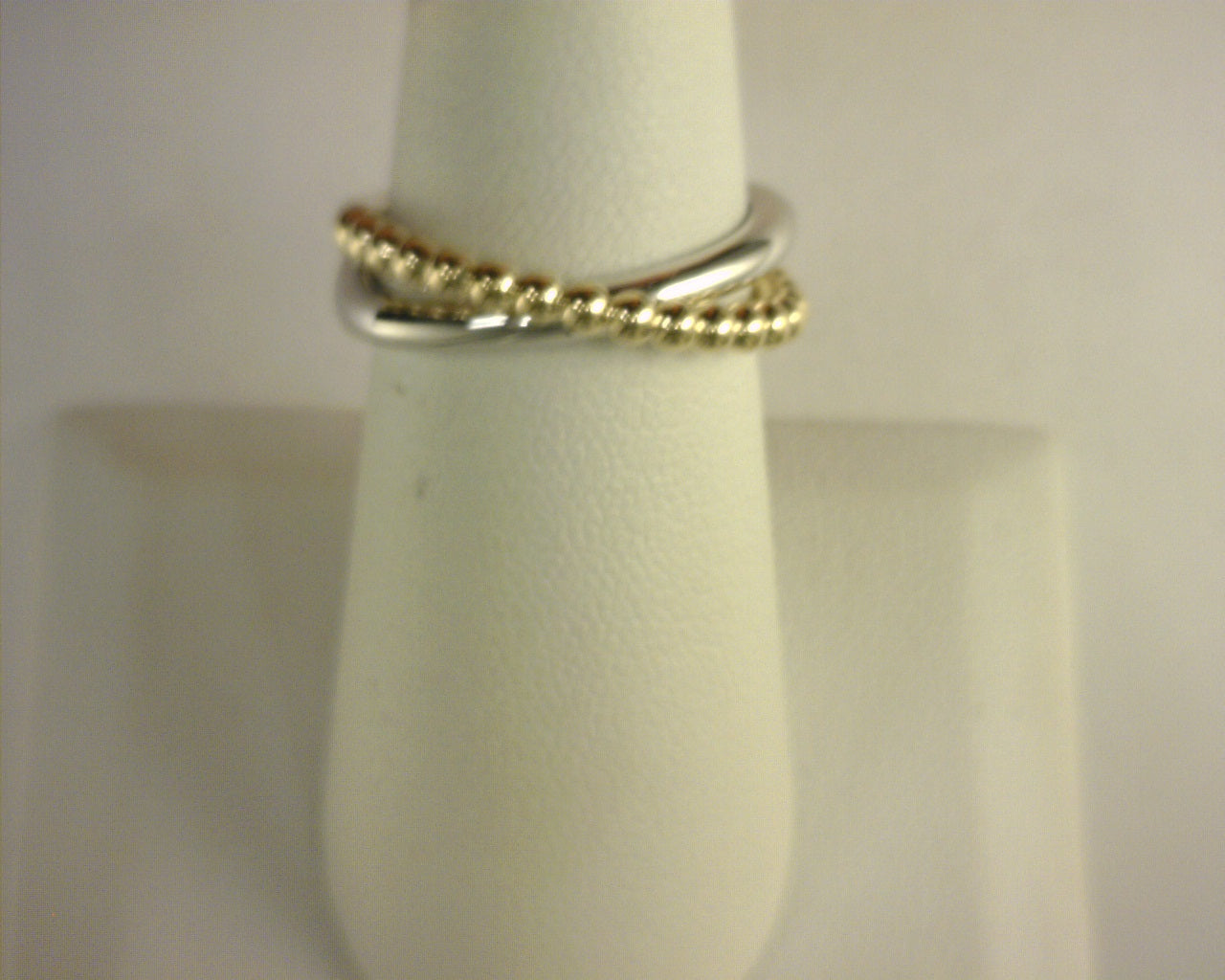 Gabriel NY 925 Sterling Silver and 14K Yellow Gold Bujukan Criss Cross Ring