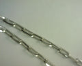 Gabriel NY 22 Inch 925 Sterling Silver Solid Faceted Men's Link Chain Necklace S1940544