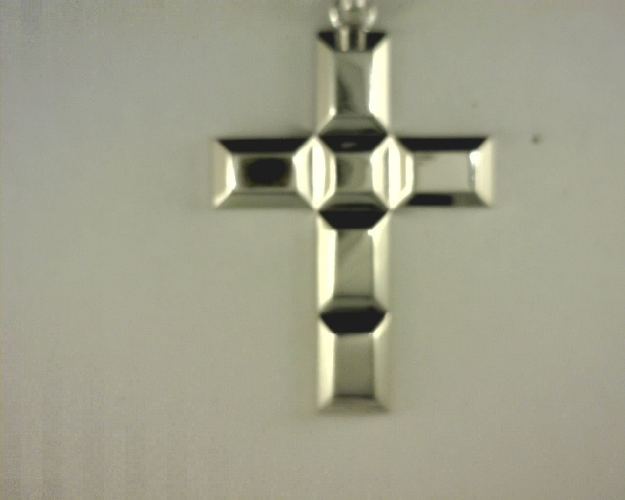 Gabriel NY Mens 925 Sterling Silver Geometric Cross Pendant S1925336