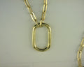Gabriel NY 14K YG Chain Necklace with Rectangle Drop S1969717