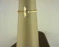 Gabriel NY 14K Yellow Gold Diamond Cross Ladies Ring .07ct