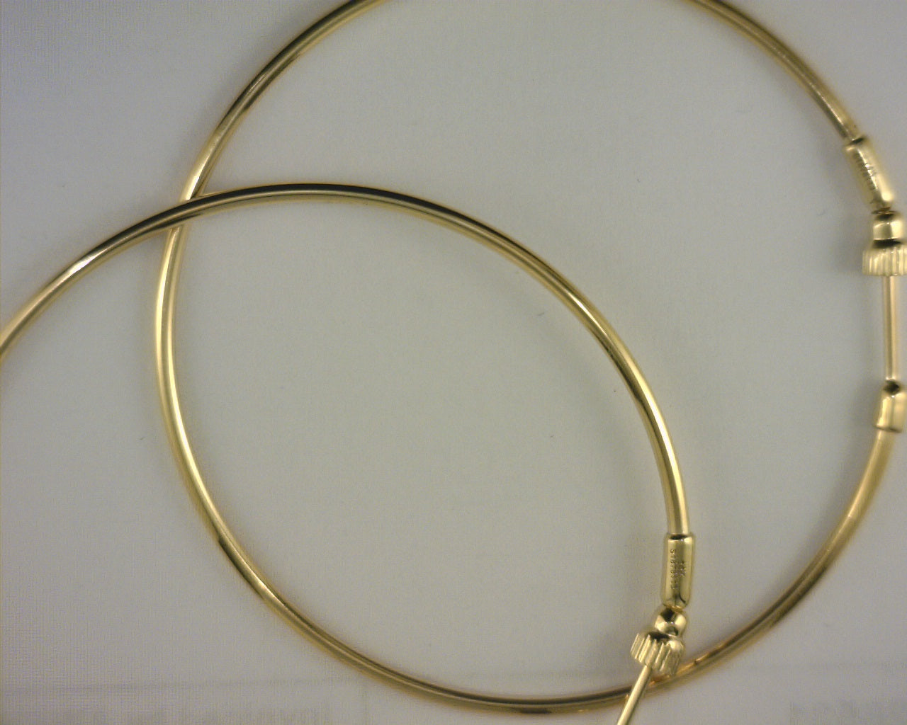Gabriel NY 14K Yellow Gold 50mm Round Classic Hoop Earrings S2171670