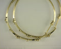 Gabriel NY 14K Yellow Gold Prong Set 50mm Round Classic Diamond Hoop Earrings .50ct S2051297