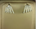 Gabriel NY 14K White Gold Diamond J Hoop Stud Earrings .51ct S2060954