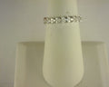Gabriel NY 14K White Gold Diamond Cluster Triangle Station Stackable Ring .44ct S1219319