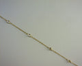 Gabriel NY 14K Yellow Gold Diamond Stations Chain Bracelet .08ct s2003925
