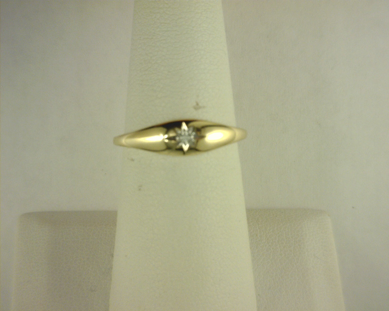 Gabriel NY 14k Yellow Gold Diamond Starburst Signet Ring S2050013