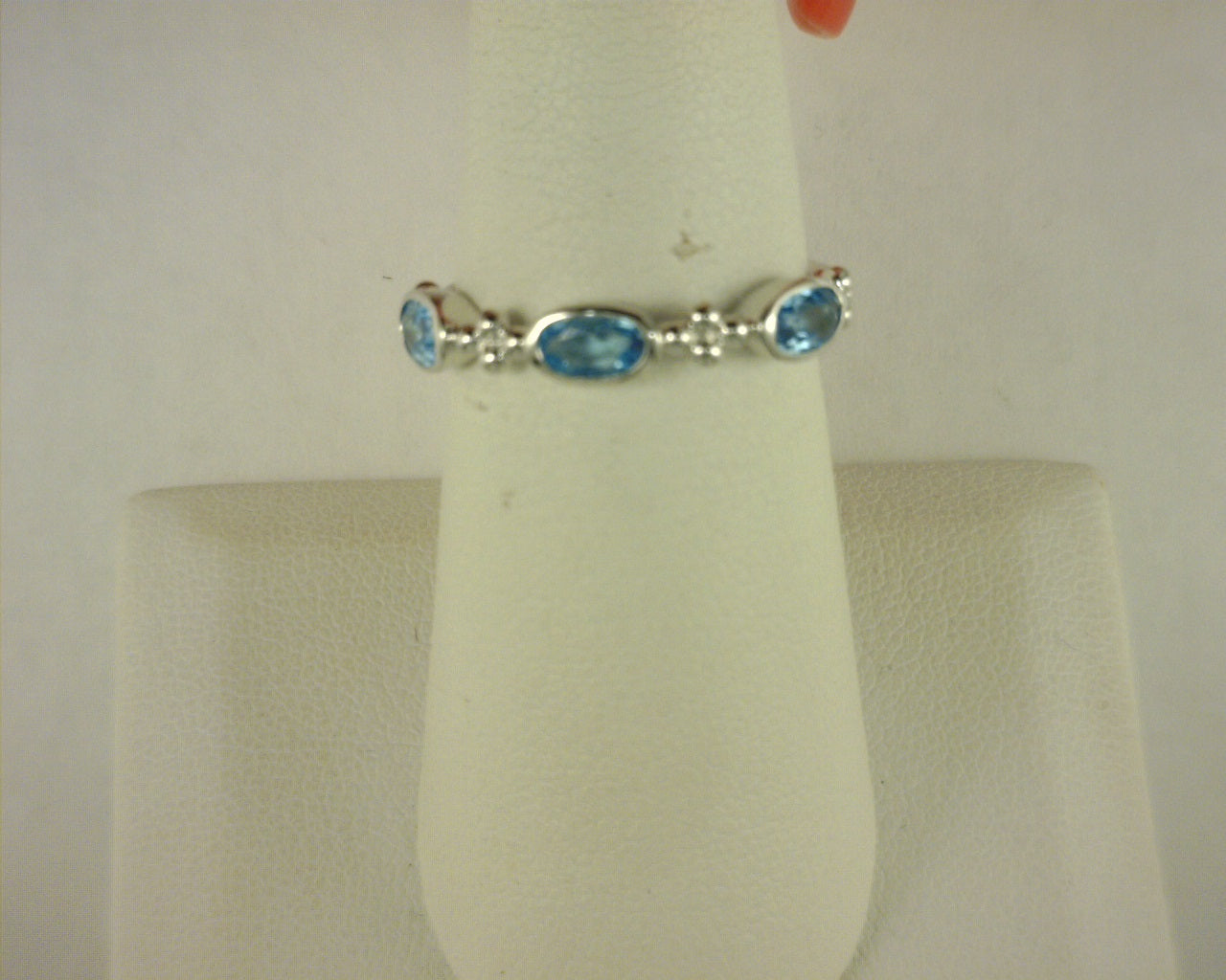 Gabriel NY 925 Sterling Silver Bujukan Blue Topaz Fashion Ladies Ring s2055225