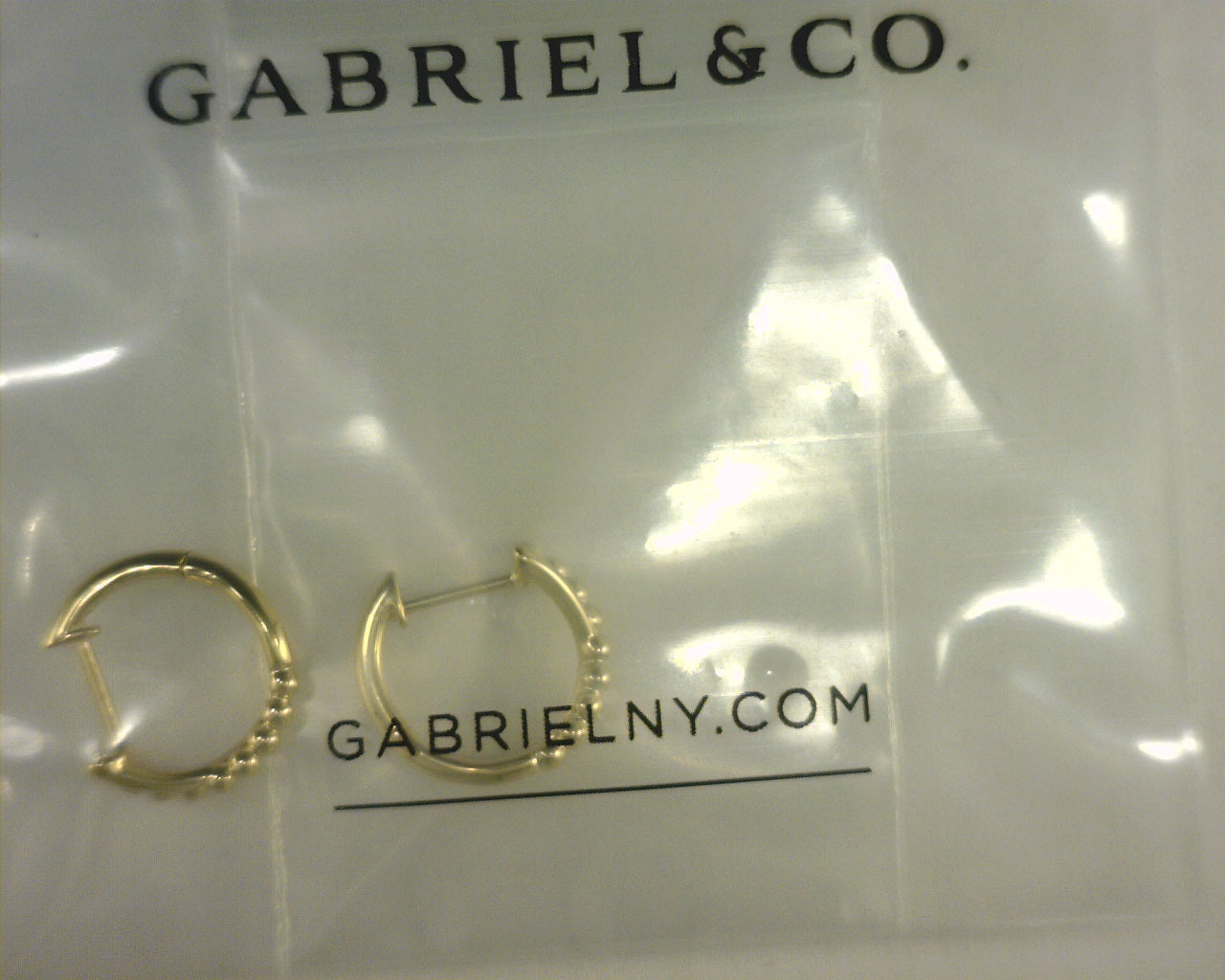 Gabriel NY 14K Yellow Gold Bujukan Twisted Huggie Earrings s2054716