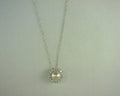 Gabriel NY 14K White Gold Pearl and Diamond Halo Pendant Necklace s2054755