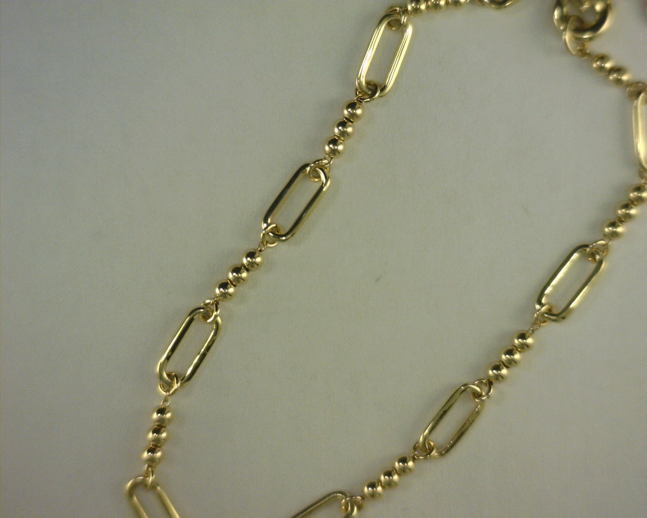 Gabriel NY 14K Yellow Gold Bujukan Beads Link Chain Bracelet s2129888