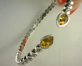 Gabriel NY 925 Sterling Silver Bujukan and Pear Shape Citrine Split Bangle Bracelet S2057985