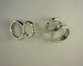 Gabriel NY 925 Sterling Silver Bujukan White Sapphire Stuggies Earrings