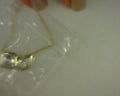 14 KARAT WHITE AND YELLOW GOLD DIAMOND PENDANT NECKLACE <br>\