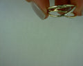 14 KARAT YELLOW GOLD SPLIT SHANK PAVE DIAMOND WRAP RING #S1528385
