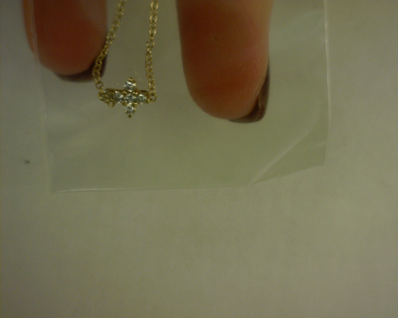 14K YELLOW GOLD FASHION CROSS NECKLACE * LUSSO COLLECTION S2185887