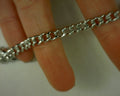 sterling silver  6mm solid mens cuban chain - s2226967