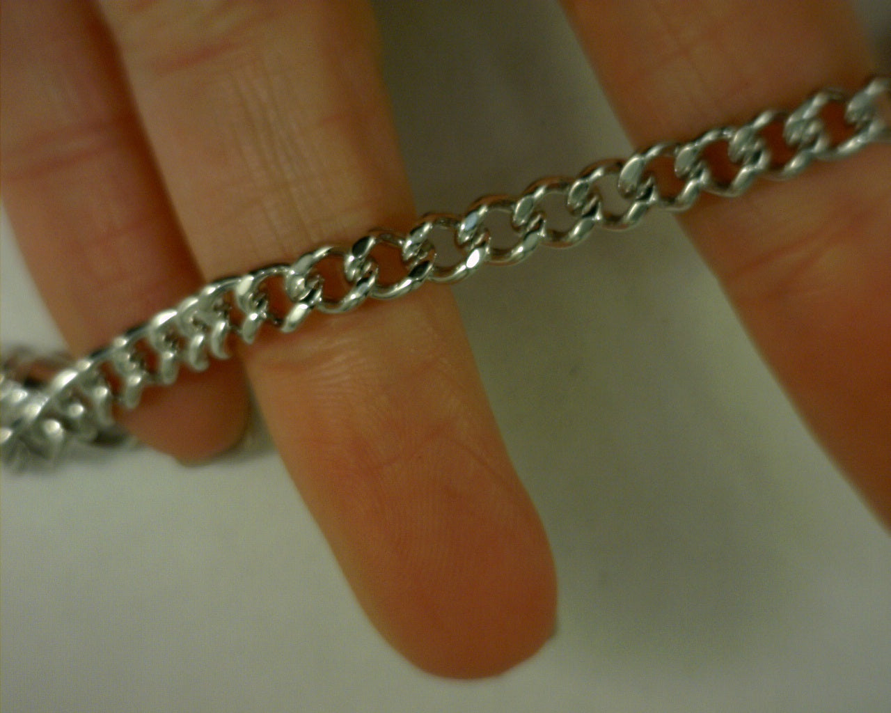 sterling silver  6mm solid mens cuban chain - s2226967