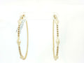 Gabriel NY 14K Yellow Gold Bujukan Hoop Pyramid Earrings in size 50mm S1887315