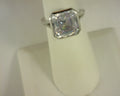 Lafonn Bezel Ring Simulated Diamonds 8.10ctw Sterling Silver