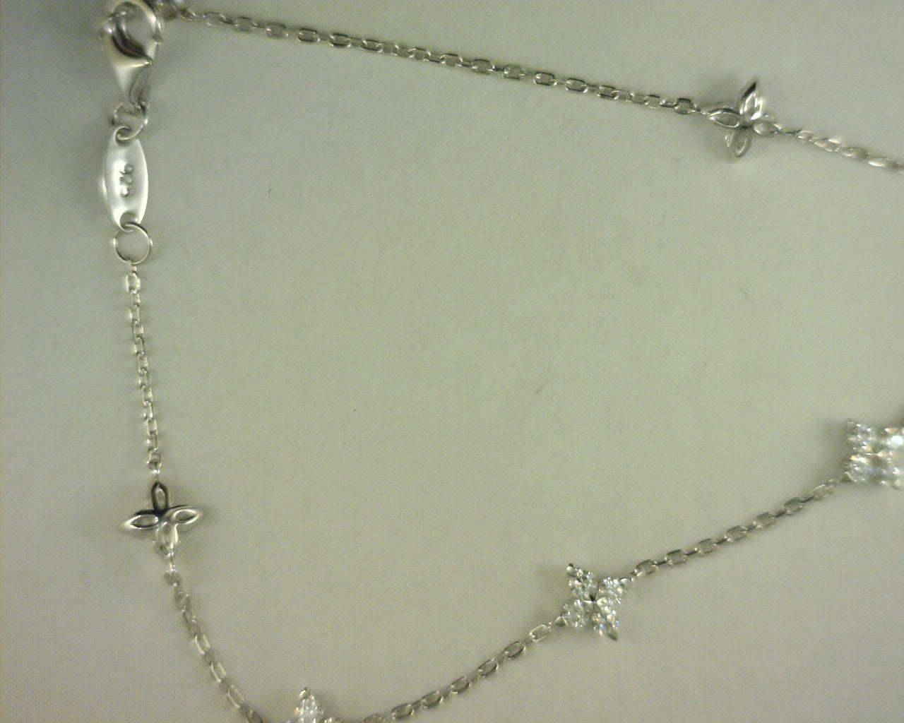 Lafonn Flower Bracelet Sterling Silver Simulated Diamonds 1.45ct