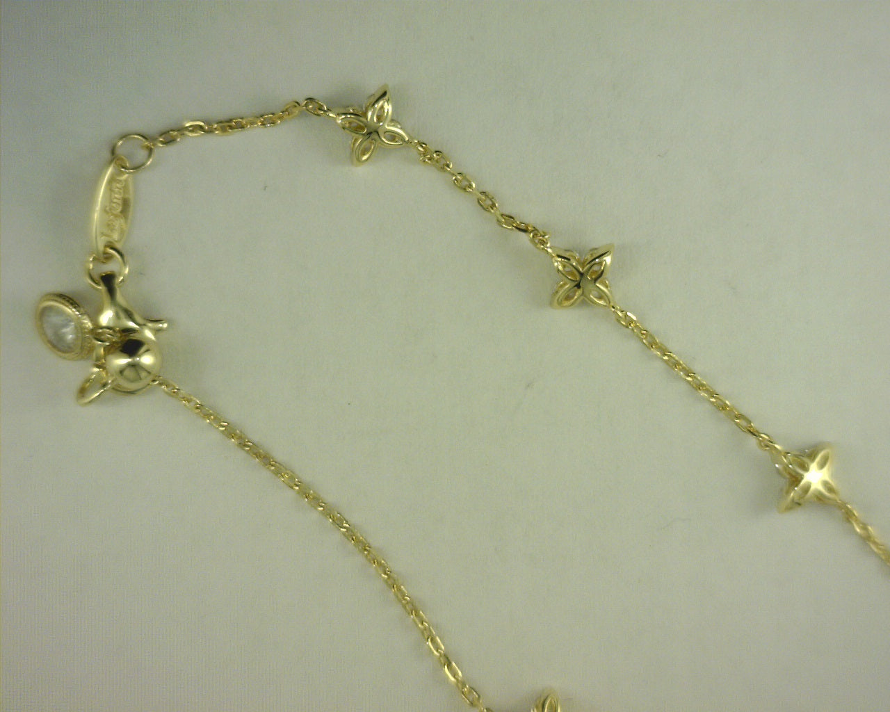 Lafonn Flower Bracelet Sterling Silver Simulated Diamonds 1.45ct