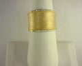 Lafonn Sterling Silver Gold Plated Cigar Ring Size 7