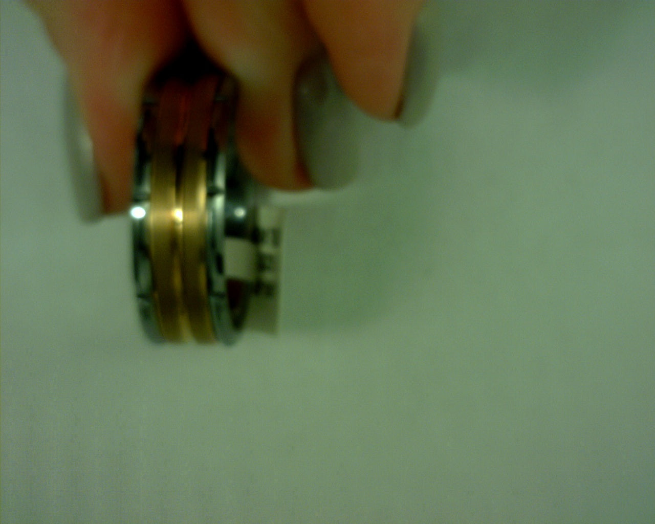 8MM MODERN TUNGSRON CARBIDE WITH ROSE GOLD SIXE 10
