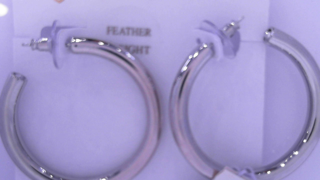 Kendra Scott Colette LG Hoop Earrings Rhod
